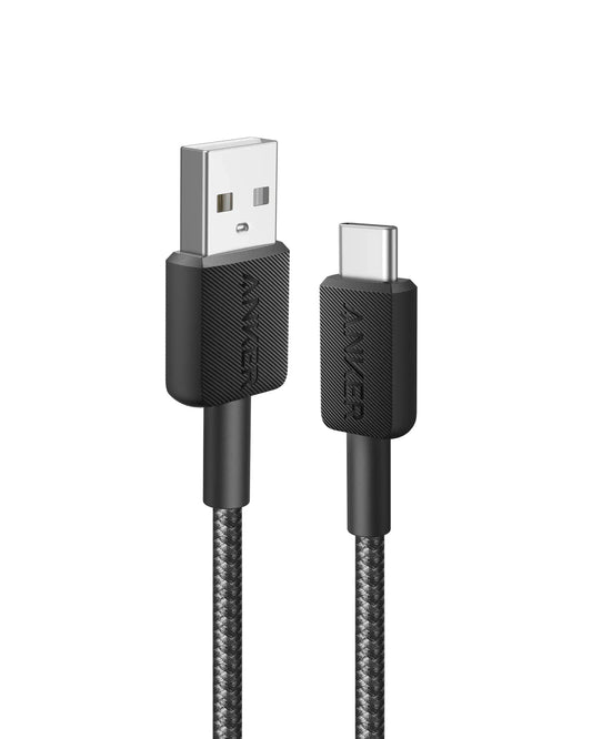 Anker Cable 322 USB-A to USB-C 3ft Black | A81H5H11