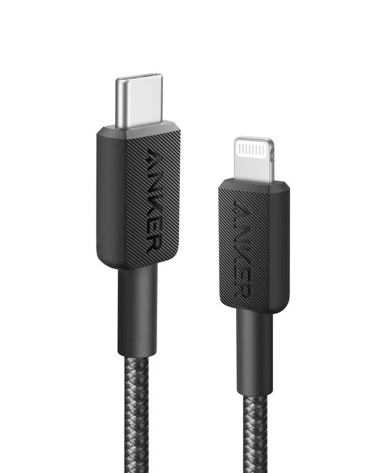 Anker Cable 322 USB-C Lightning 3ft Black | A81B5H11