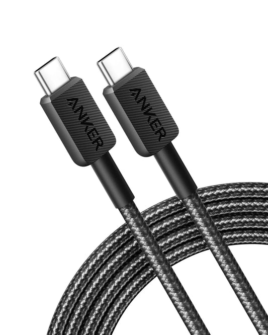 Anker Cable 322 USB-C to USB-C Cable 60W 6ft - Black | A81F6H11