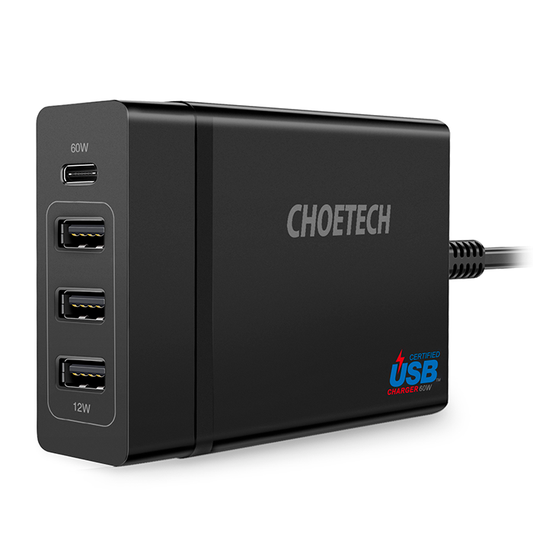 Choetech PD 72W 4-Port Desktop Charger